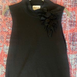 Oscar by Oscar de la renta wool blouse size M